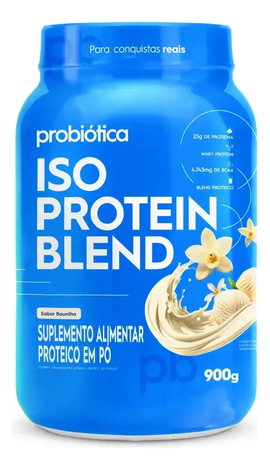 Whey protein Probiótica Iso Blend em pó sabor Baunilha x 900g